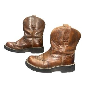 🤠 Ariat Women’s Brown Leather Western Boots — Size 7